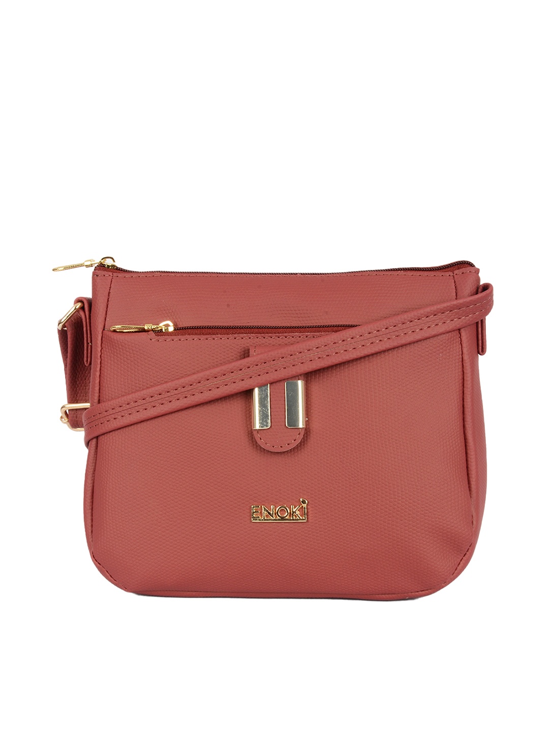 

ENOKI Structured Sling Bag, Red