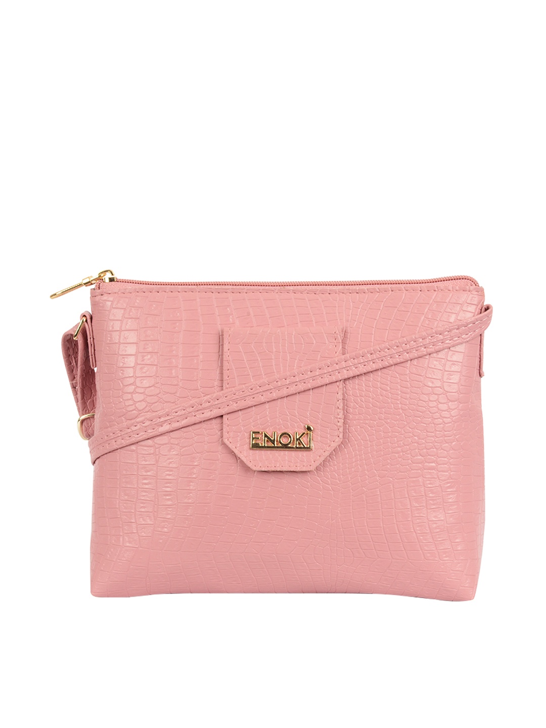 

ENOKI Textured Swagger Sling Bag, Pink