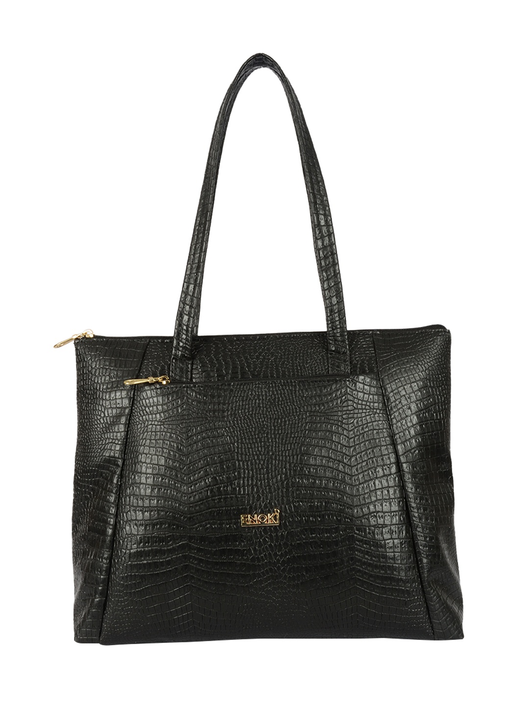 

ENOKI Textured Shopper Shoulder Bag, Black