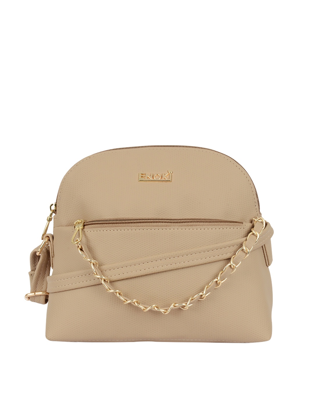 

ENOKI Structured Sling Bag, Beige