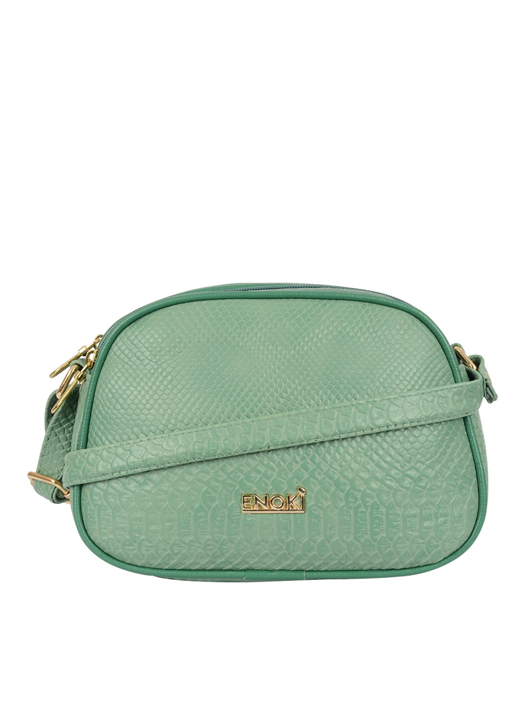 

ENOKI Textured Structured Sling Bag, Green