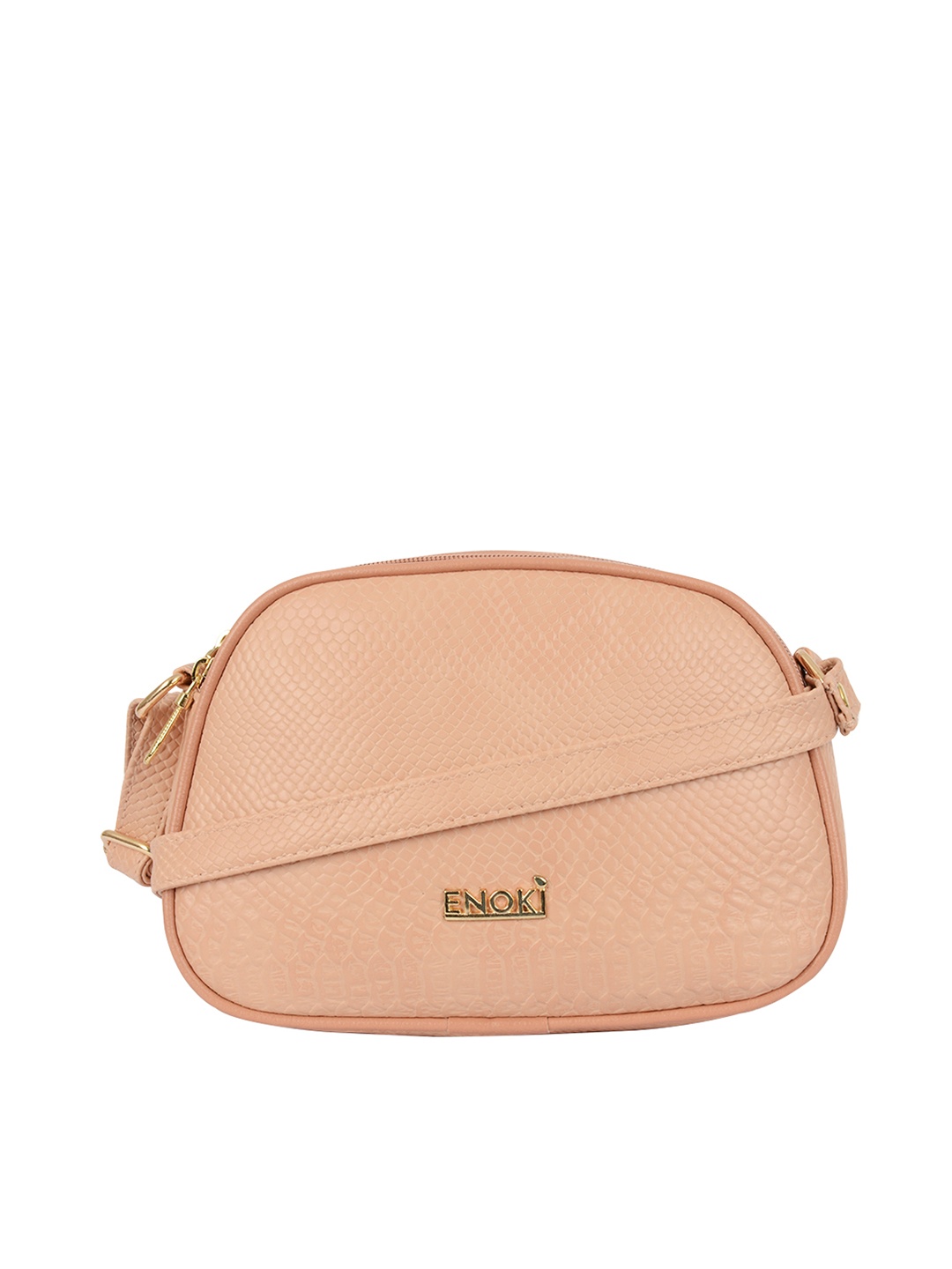 

ENOKI Textured Structured Sling Bag, Yellow