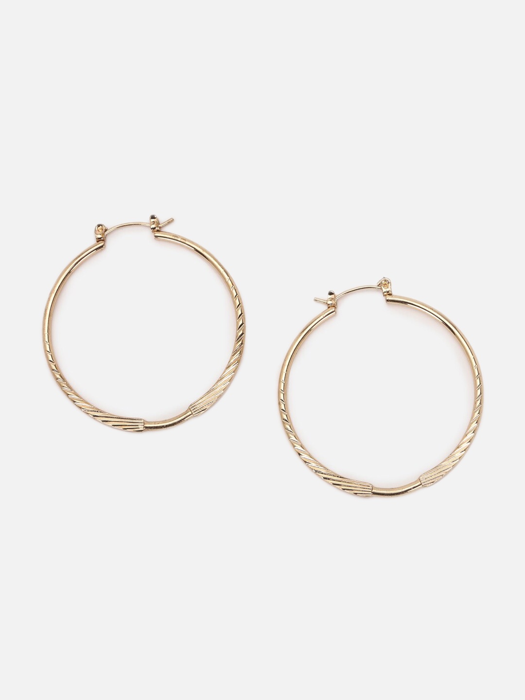 

FOREVER 21 Contemporary Hoop Earrings, Gold