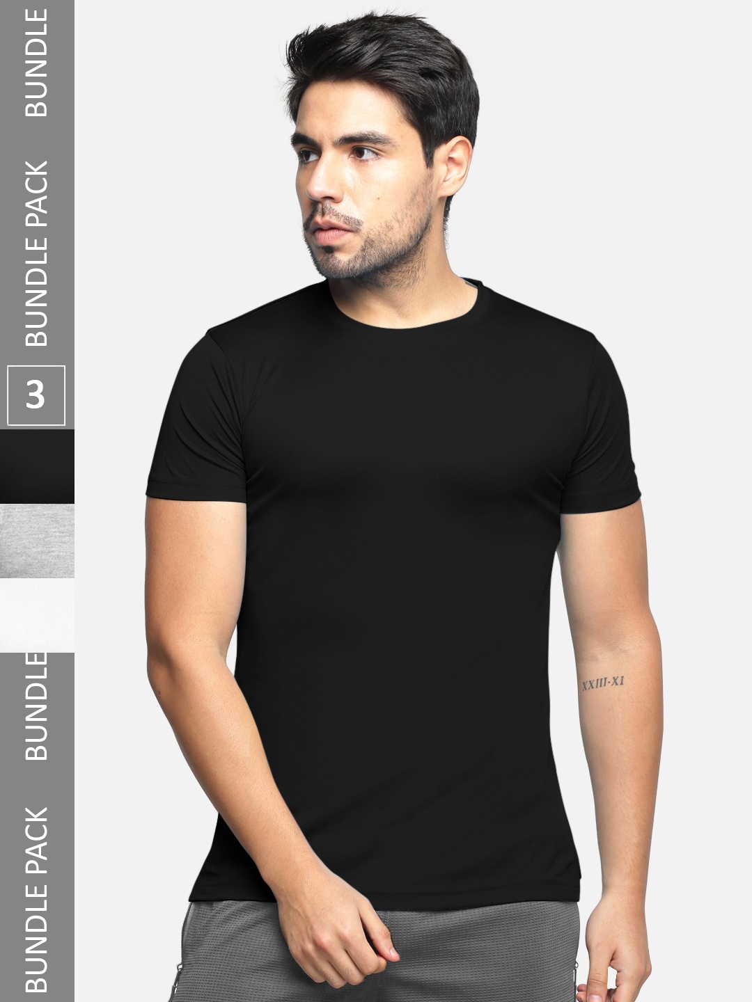 

BULLMER Men White 3 V-Neck T-shirt