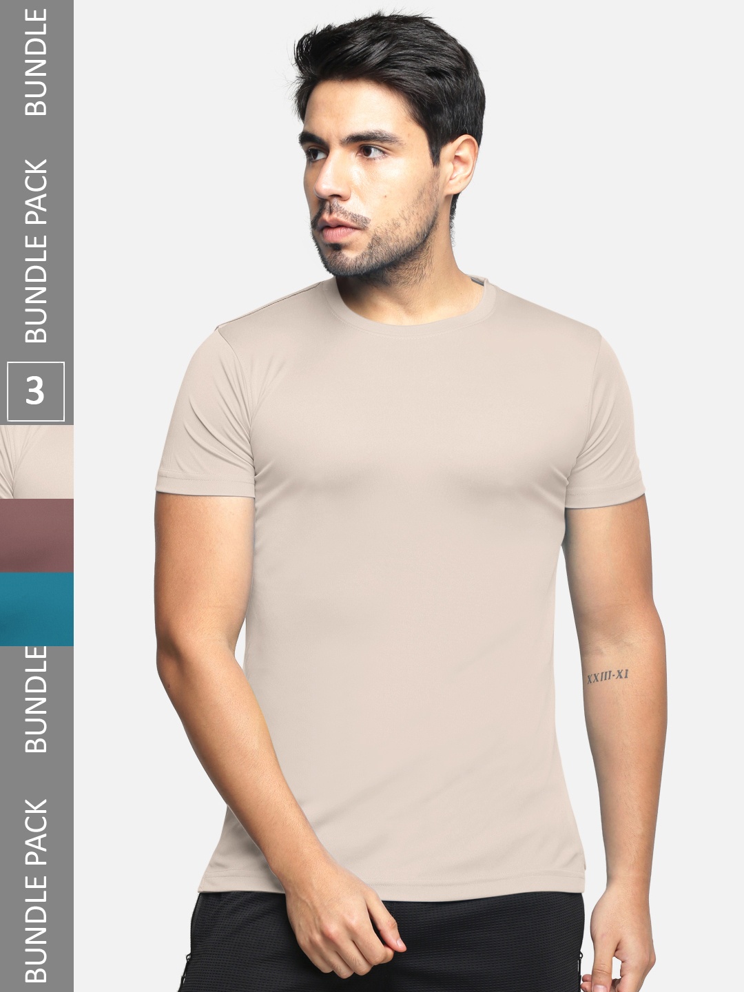 

BULLMER Men Brown 3 V-Neck T-shirt