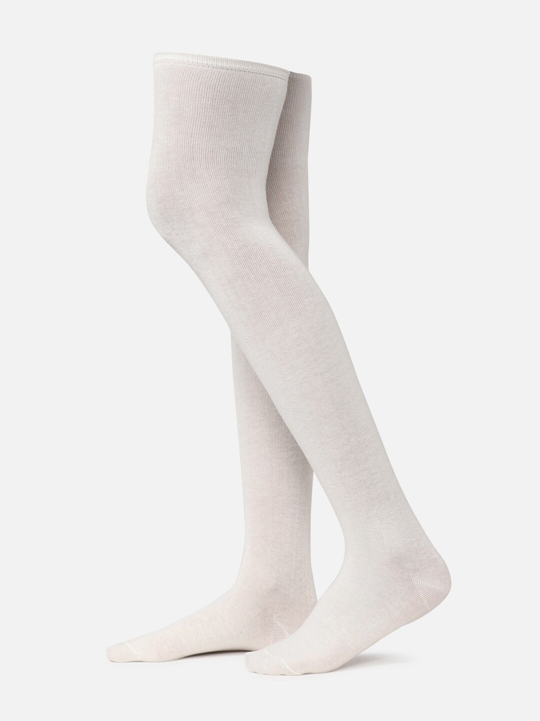 

FOREVER 21 Women Above Knee-Length Socks, White