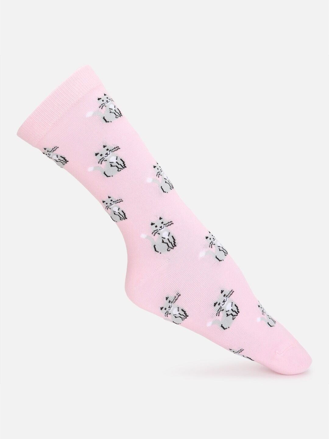 

FOREVER 21 Women Patterned Crew Socks, Pink