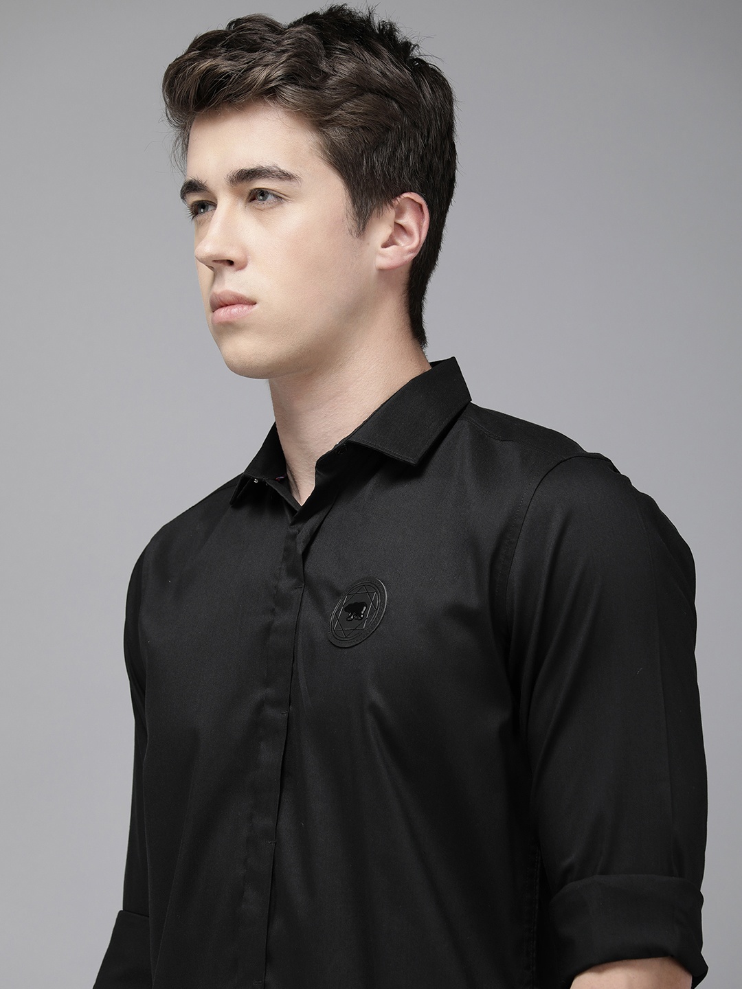 

THE BEAR HOUSE Ardor Edition Men Slim Fit Opaque Casual Shirt, Black