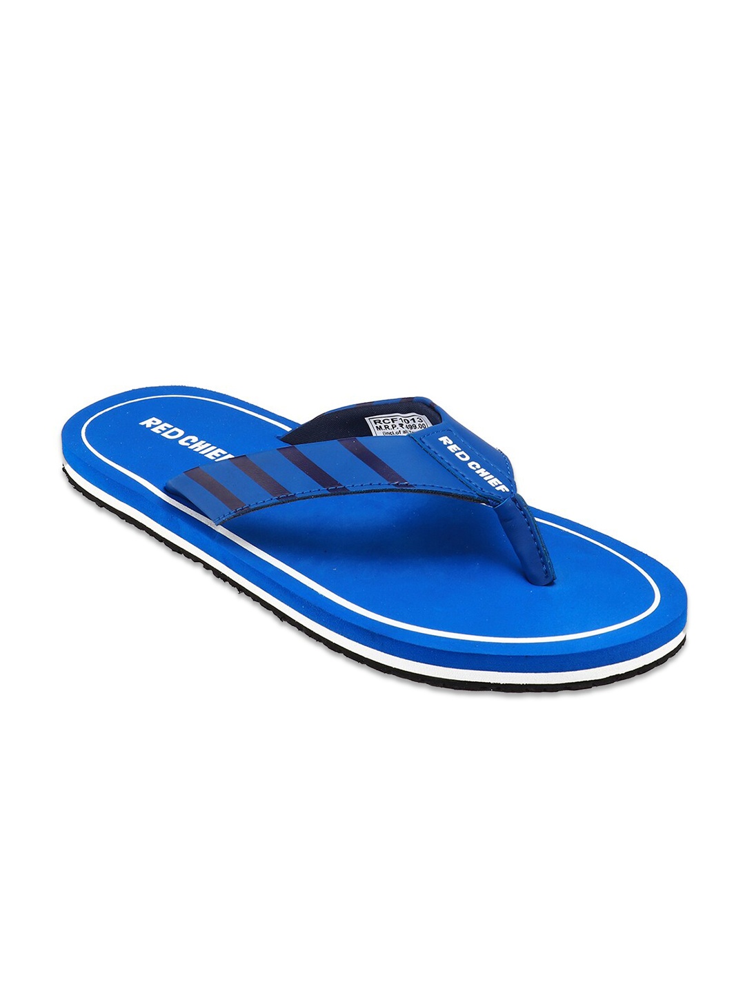 

Red Chief Printed Rubber Thong Flip-Flops, Navy blue