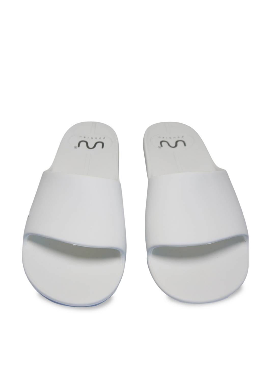 

Doubleu Men Open Toe EVA Sliders, White