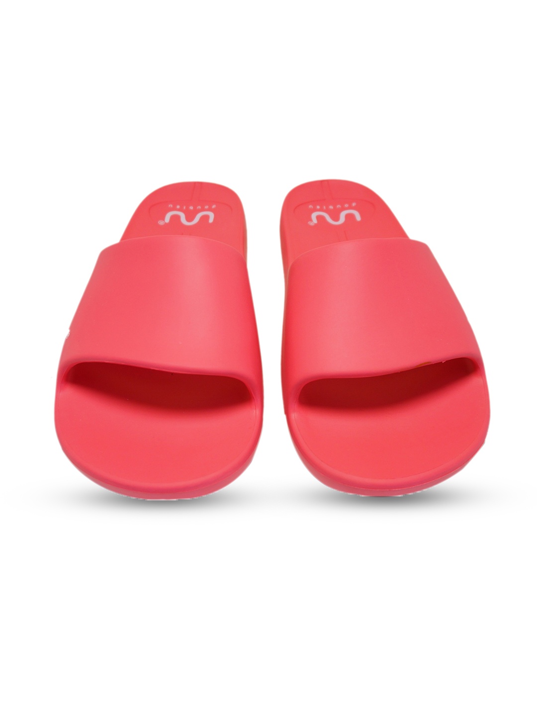

Doubleu Women Open Toe Rubber Sliders, Pink