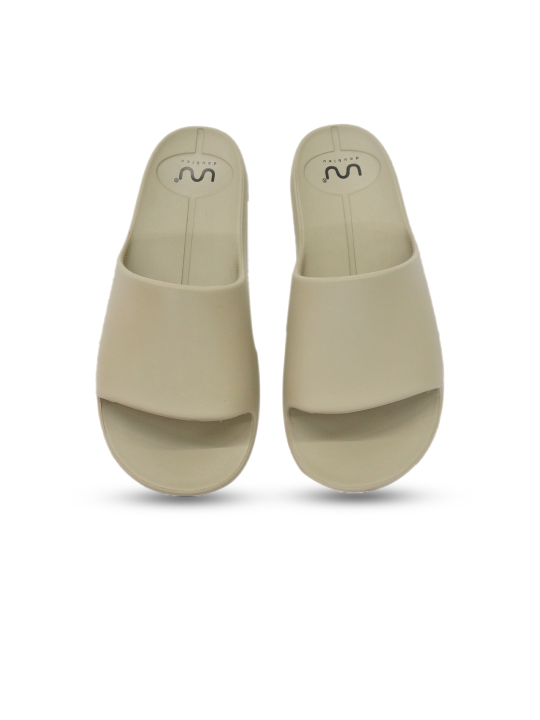 

Doubleu Women Open Toe Rubber Sliders, Grey
