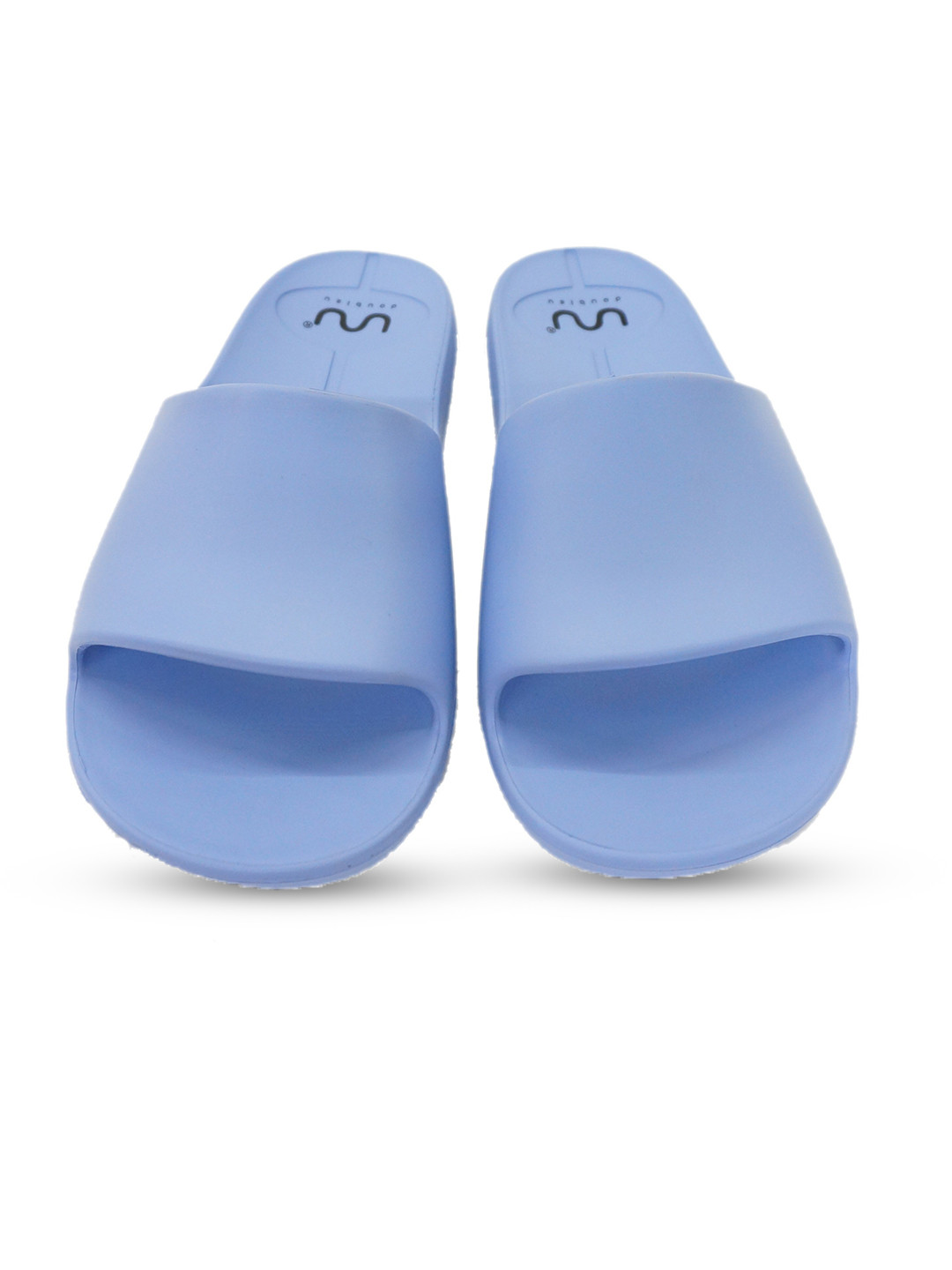 

Doubleu Women Open Toe Rubber Sliders, Blue