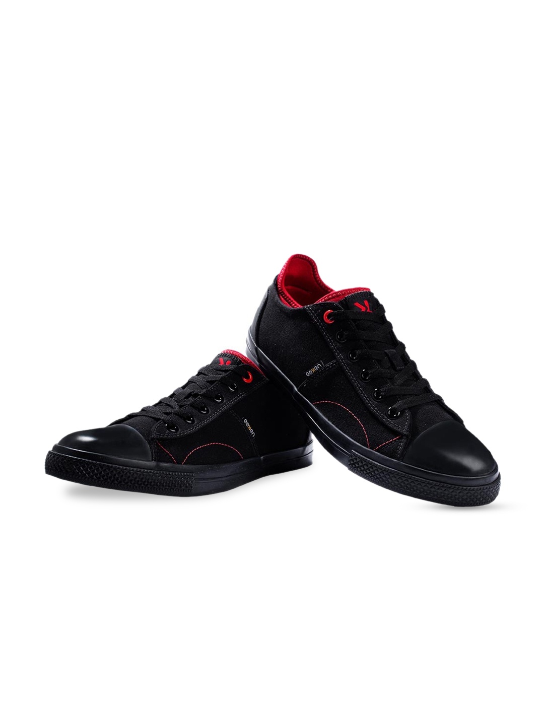 

Paragon Men Eeken Canvas Lightweight Sneakers, Black