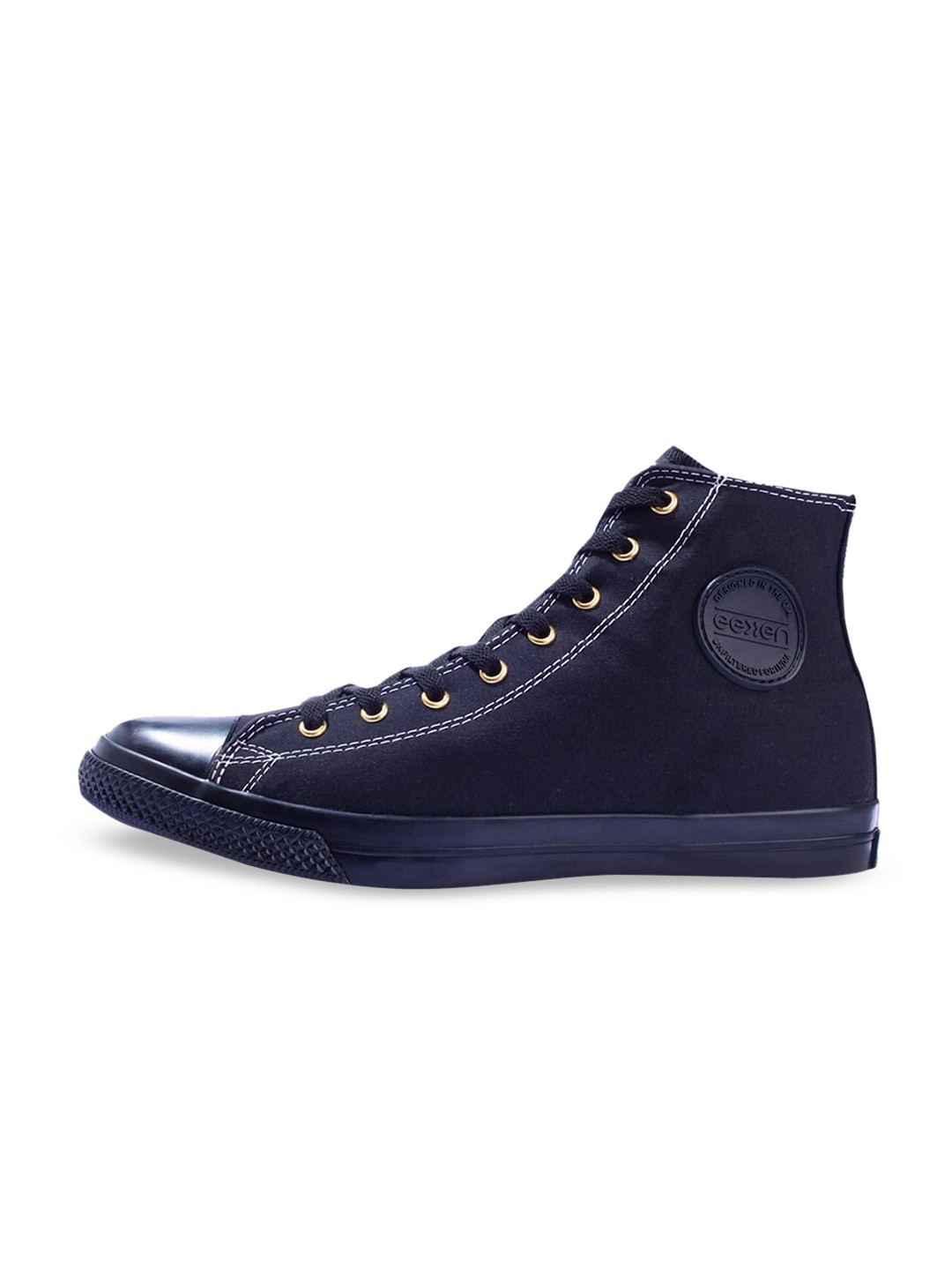 

Paragon Men Lightweight Mid Top Canvas Sneakers, Black