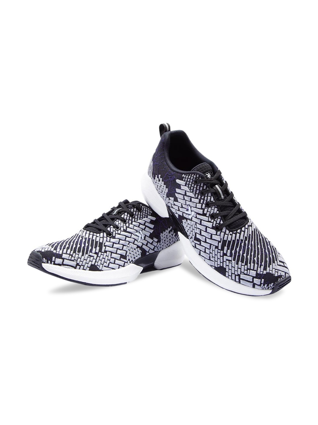 

Paragon Men Woven Design Lace-Up Sneakers, White