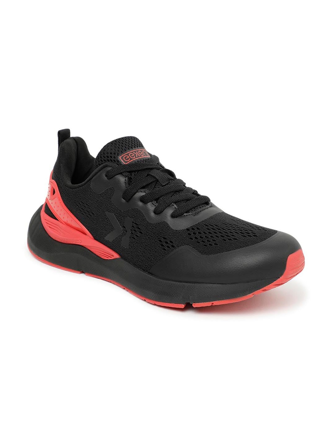 

Paragon Men Woven Design Lightweight Sneakers, Black