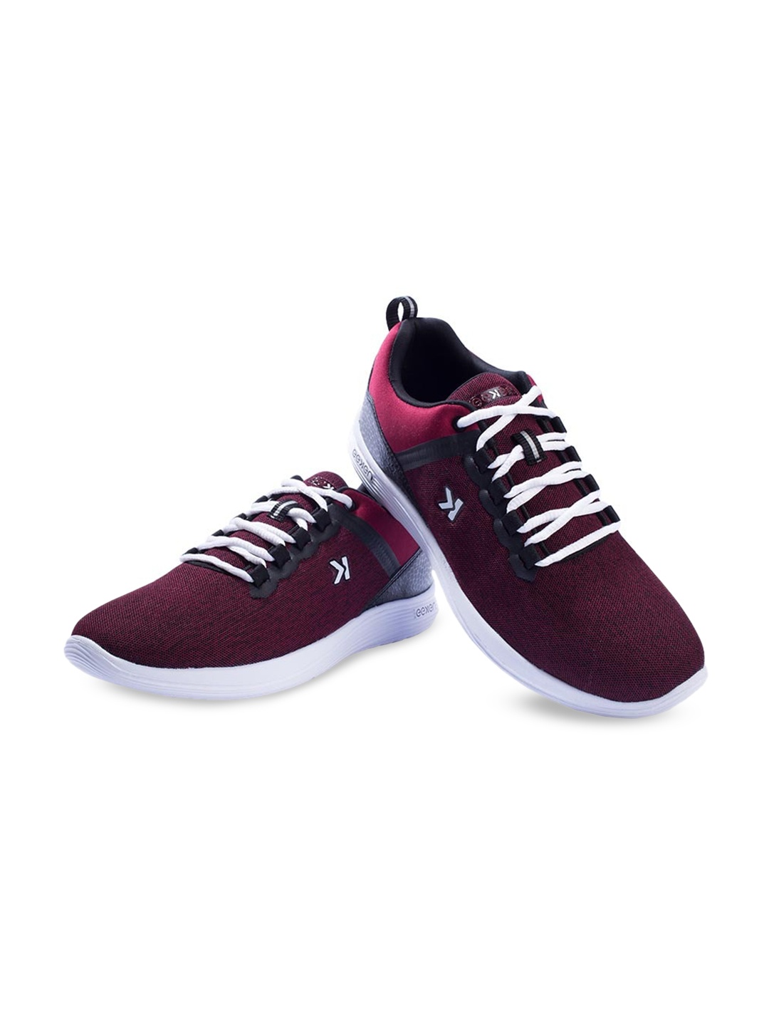 

Paragon Men Woven Design Lightweight Sneakers, Maroon