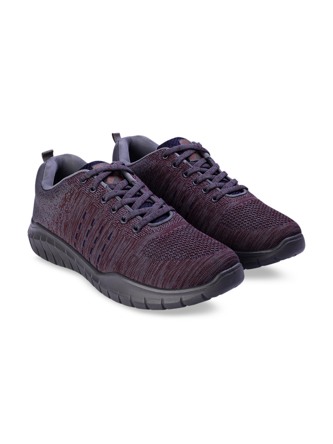 

Paragon Men Woven Design Lightweight Sneakers, Maroon