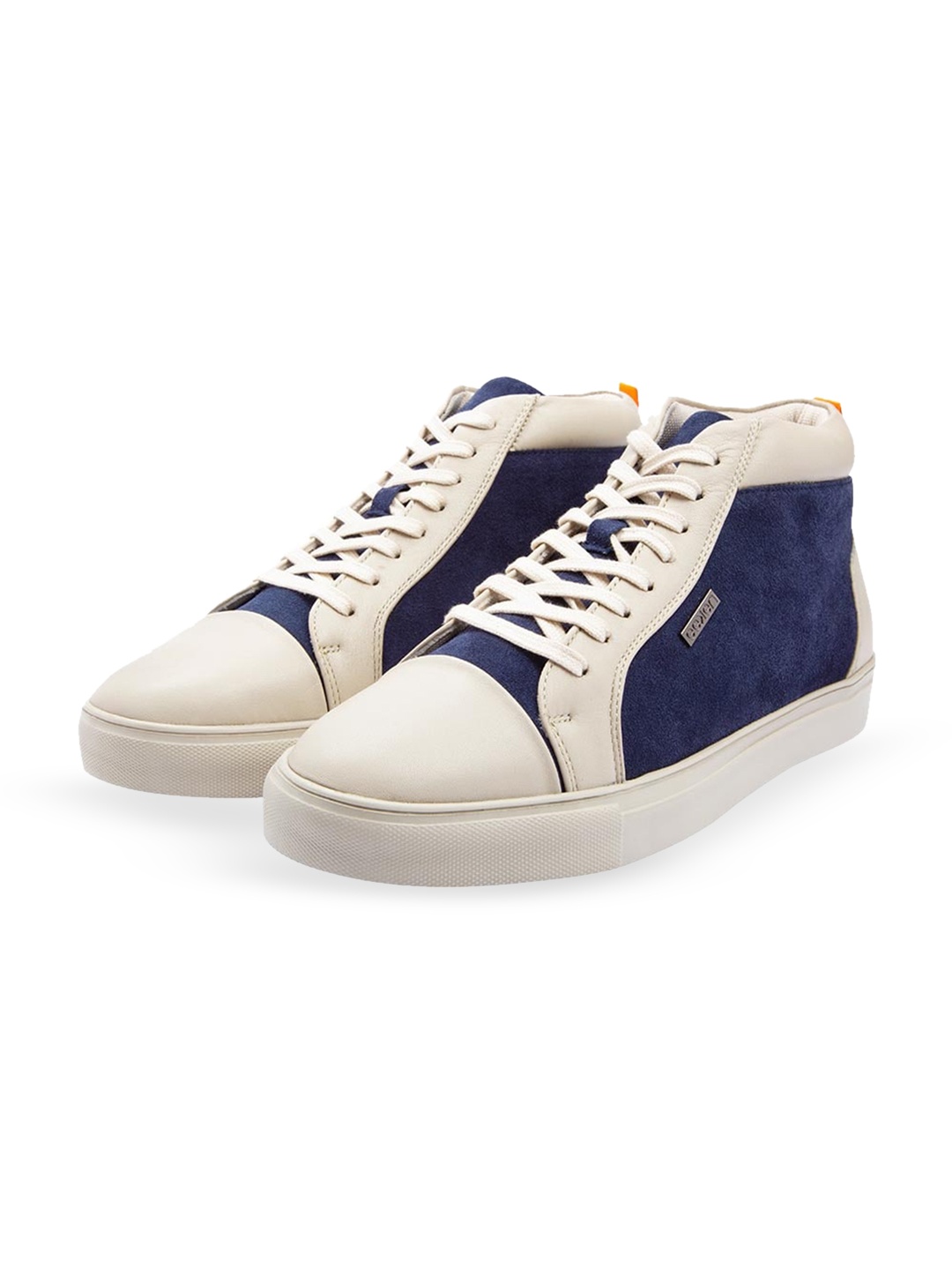 

Paragon Men Colourblocked Mid-Top Leather Sneakers, Navy blue