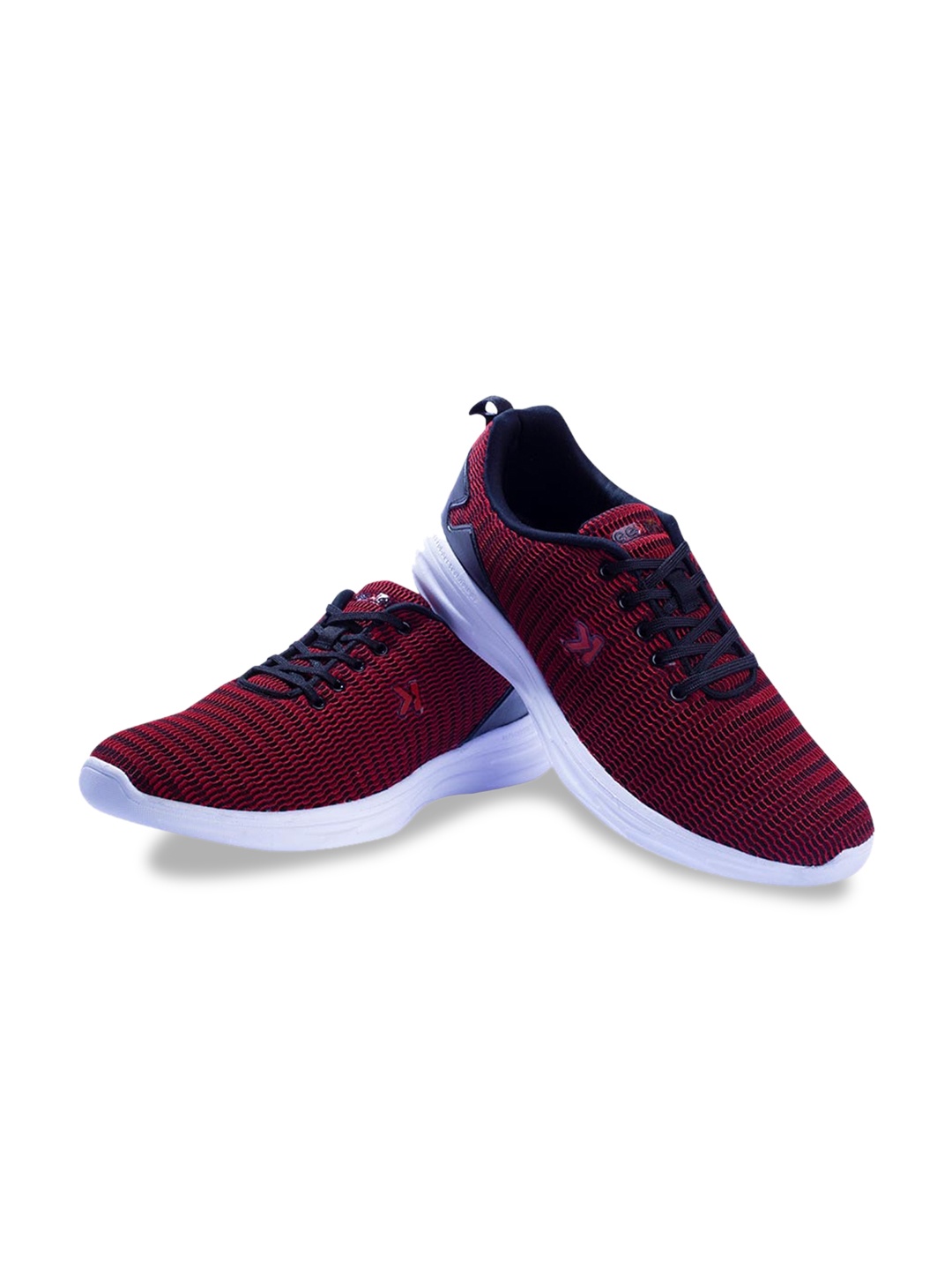 

Paragon Men Woven Design Lightweight Sneakers, Maroon