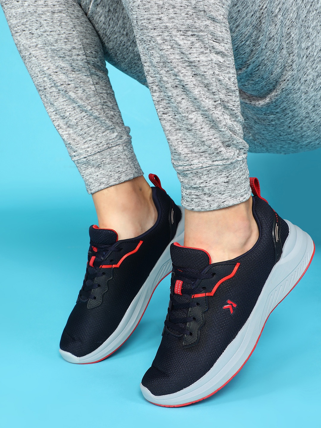 

Paragon Men Woven Design Lightweight Sneakers, Navy blue