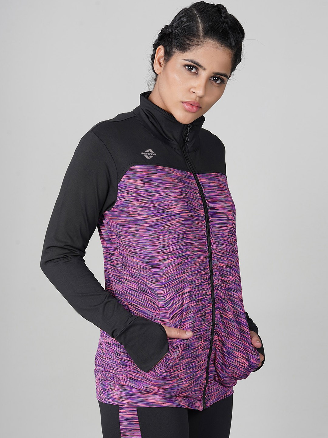 

NIVIA Women Neo-6 Running Dry Fit Sporty Jacket, Fuchsia