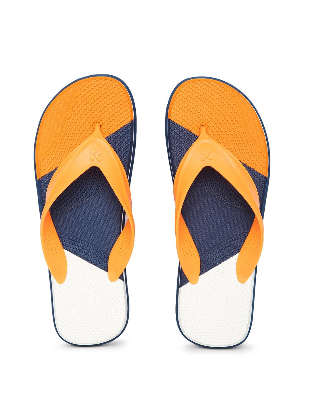 

Paragon Men Colourblocked Thong Flip-Flops, Orange