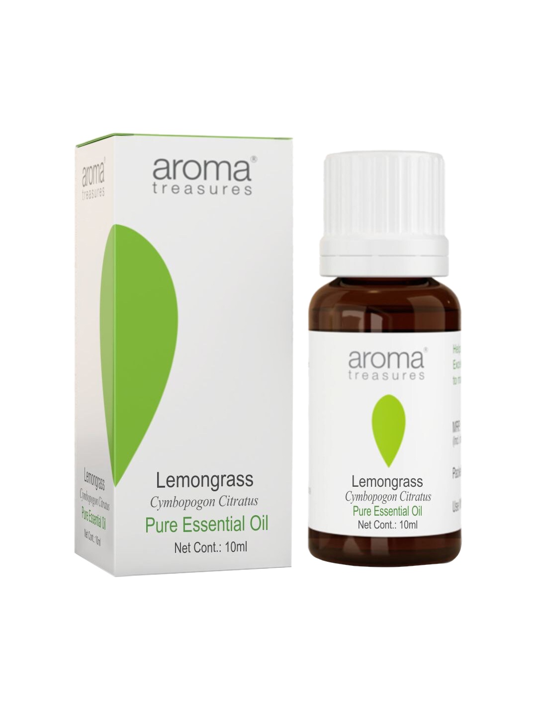 

Aroma Treasures Lemongrass Essential Body Oil 10ml, Transparent