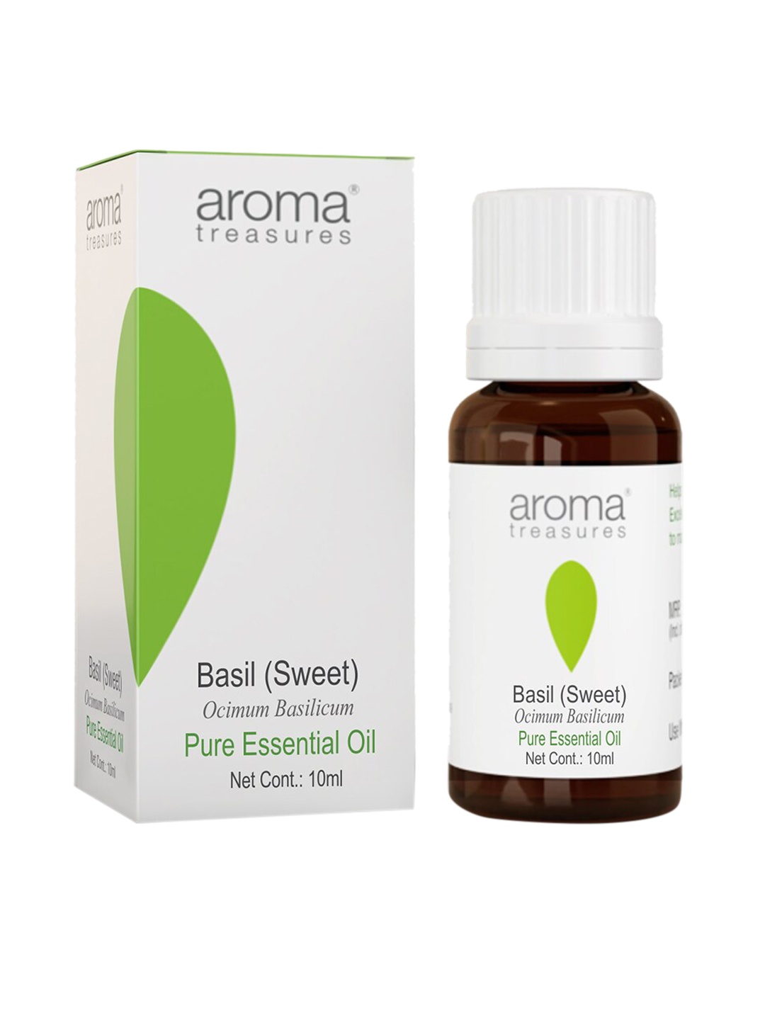 

Aroma Treasures Vegan Basil Sweet Pure Essential Body Oil - 10ml, White