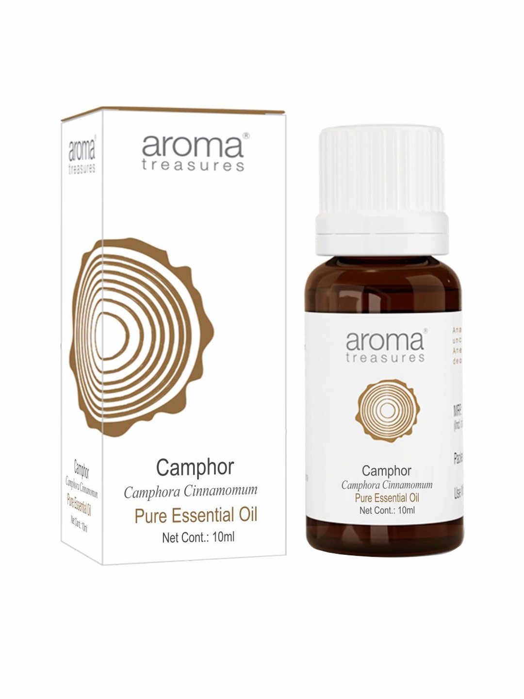 

Aroma Treasures Vegan Camphor Pure Essential Body Oil - 10ml, White