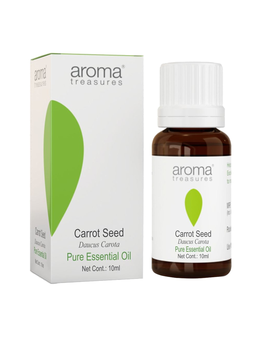 

Aroma Treasures Vegan Carrot Seed Pure Essential Body Oil - 10ml, White