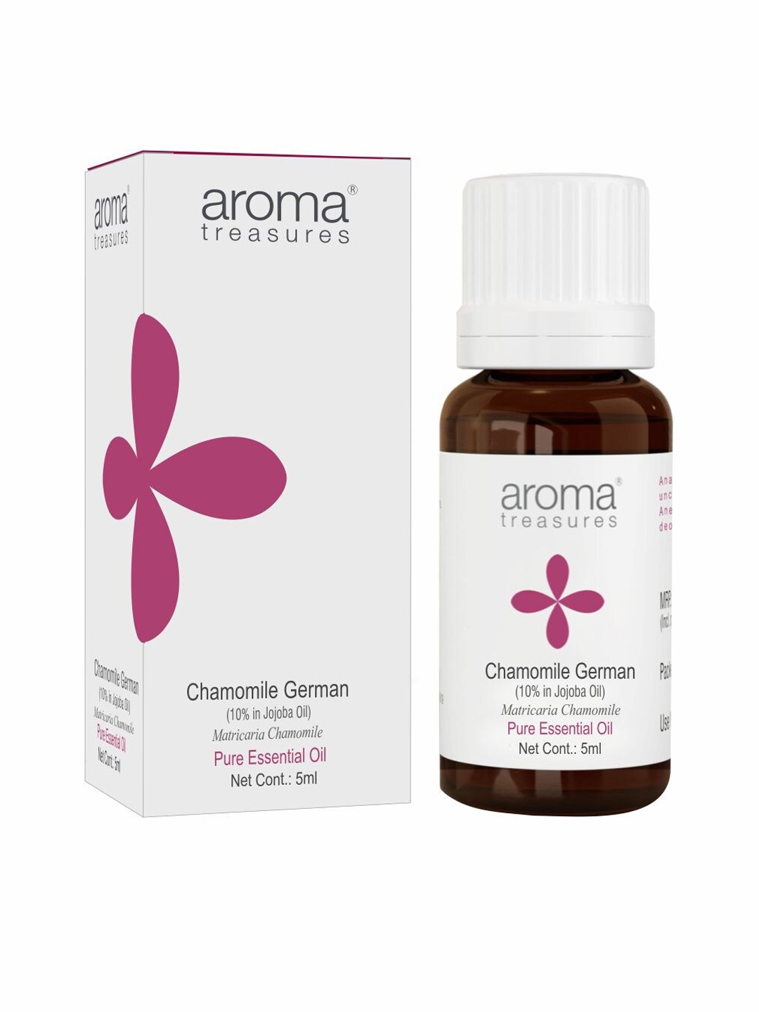 

Aroma Treasures Chamomile German Vegan & Cruelty-Free Pure Essential Oil - 5 ml, White