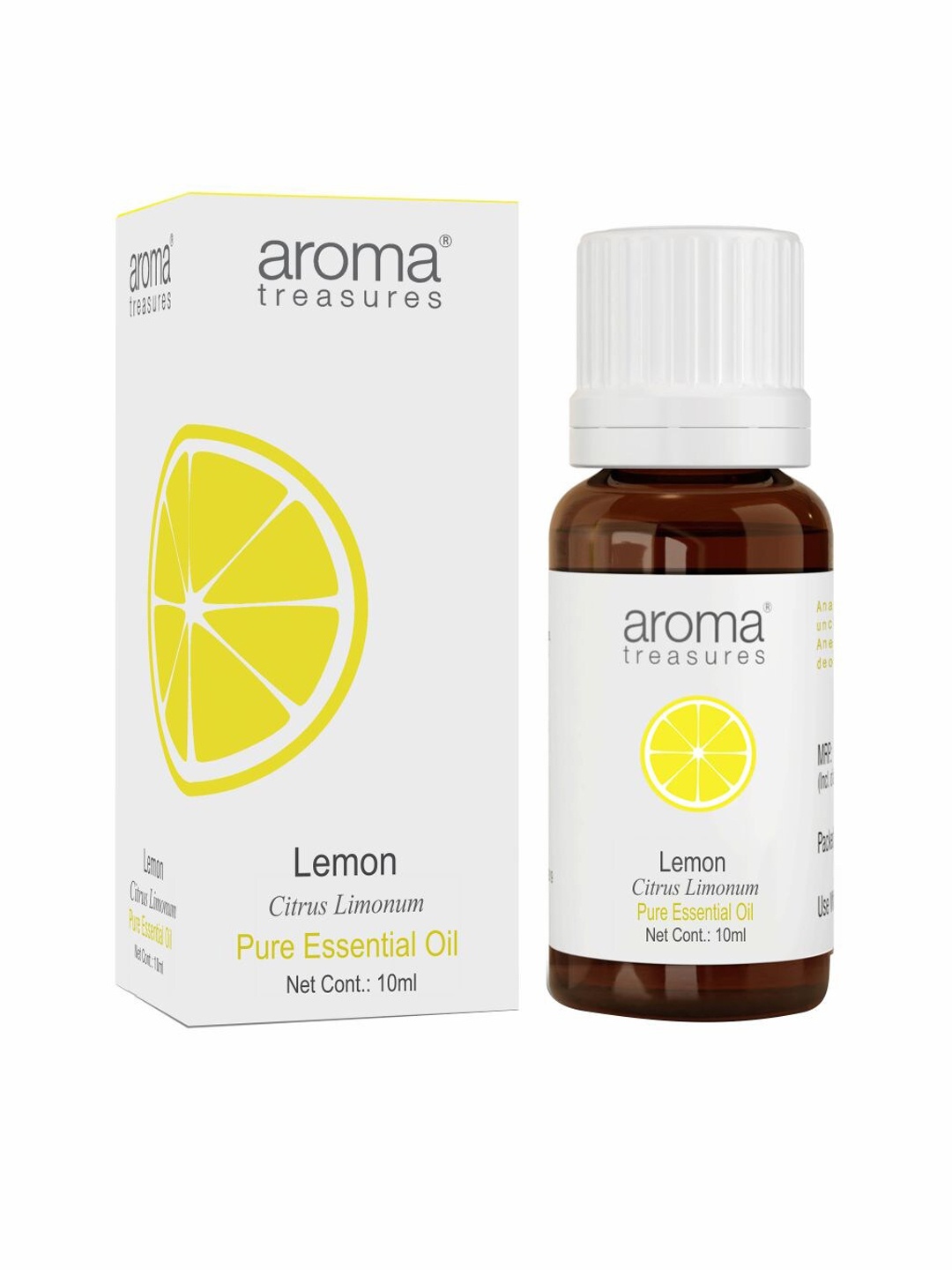 

Aroma Treasures Lemon Vegan & Cruelty-Free Pure Essential Oil - 10 ml, White