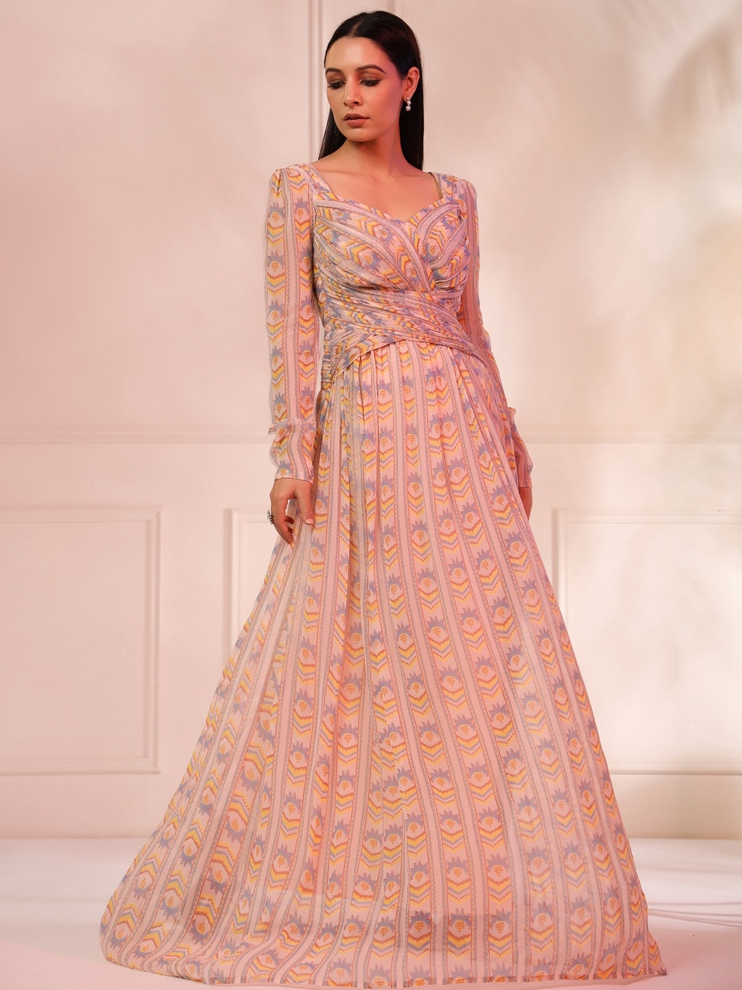 

Baise Gaba Chiffon Maxi Dress, Peach