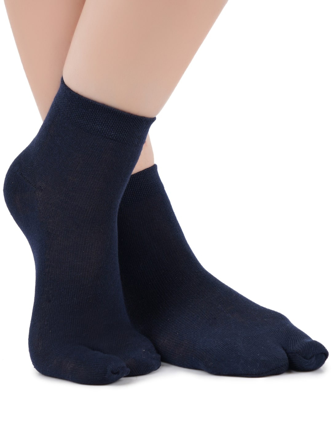 

N2S NEXT2SKIN Women Pack Of 3 Ankle-Length Thumb Socks, Navy blue