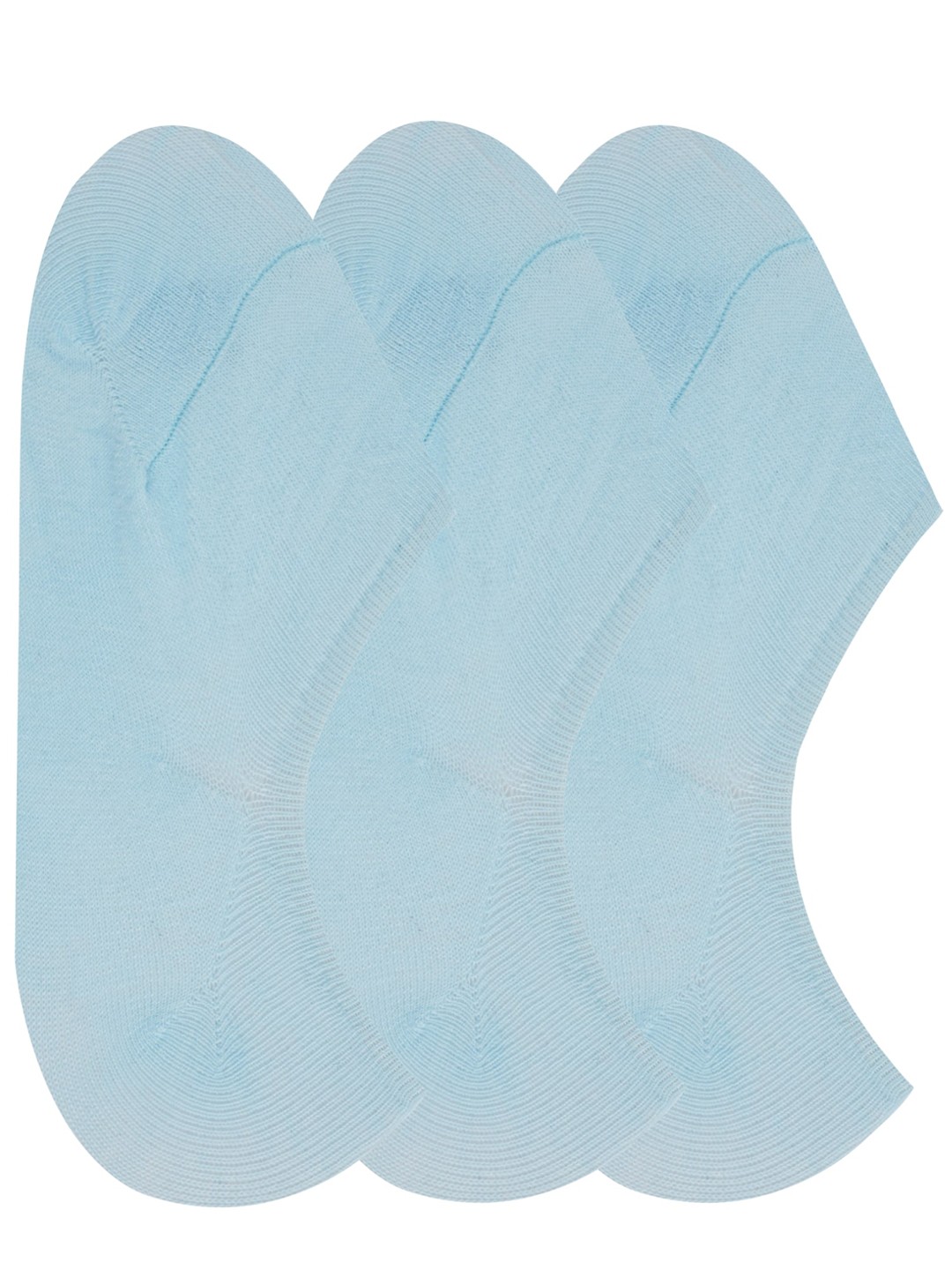 

N2S NEXT2SKIN Women Pack Of 3 Ankle-Length Cotton Shoe Liners, Blue