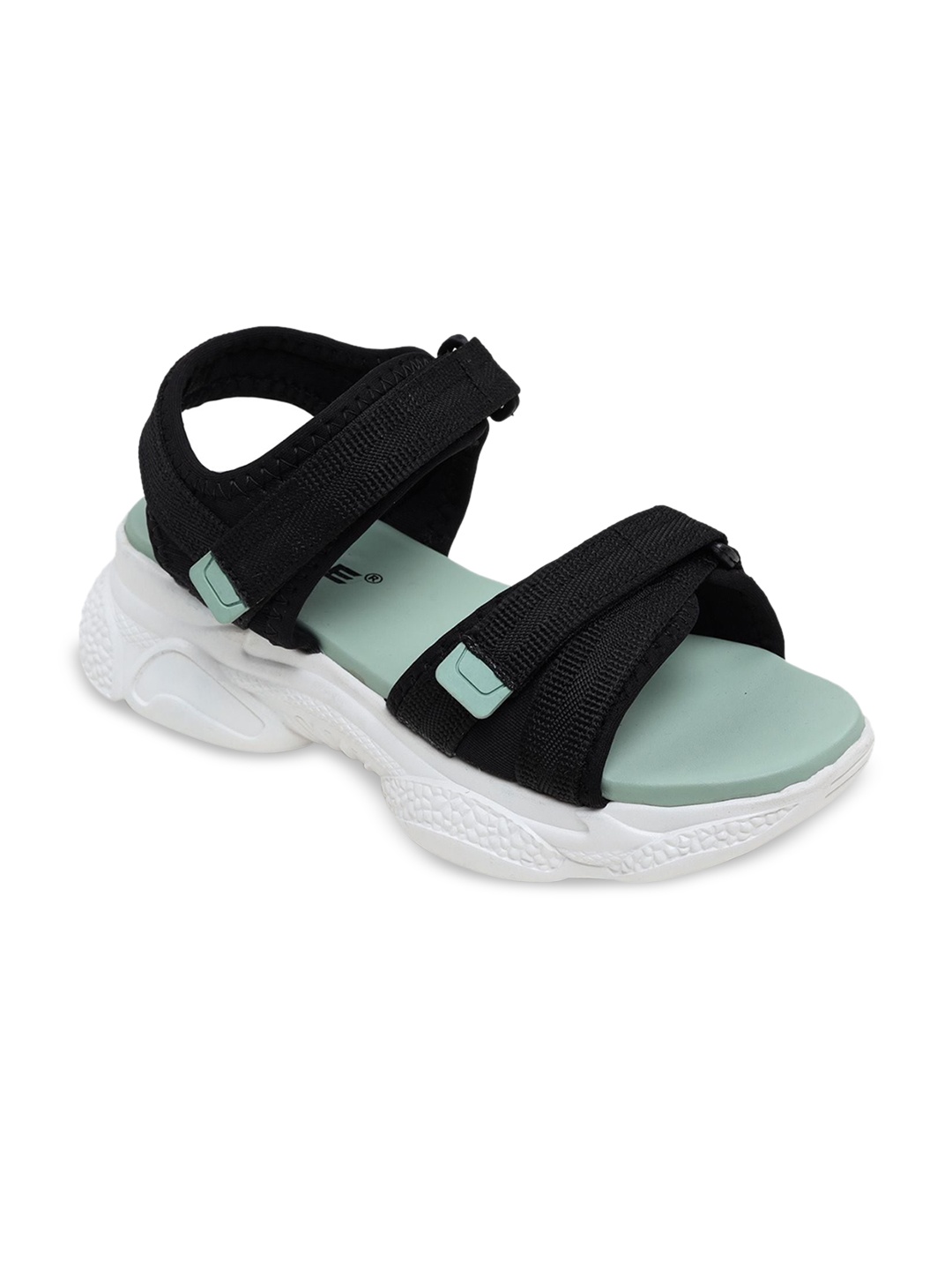 

TRASE Girls Platform Round Toes Sandals, Black