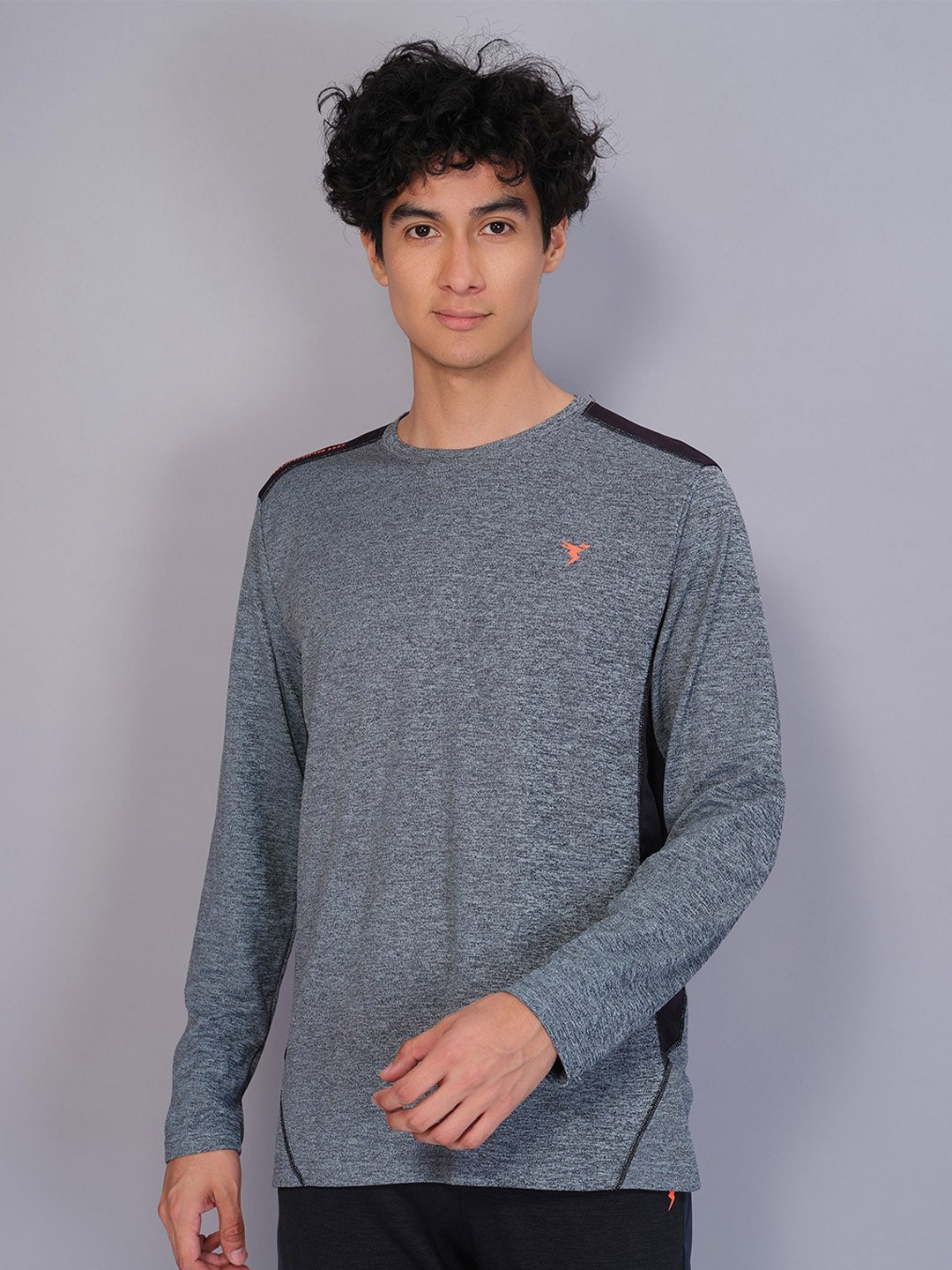 

Technosport Round Neck Antimicrobial Active T-shirt, Black