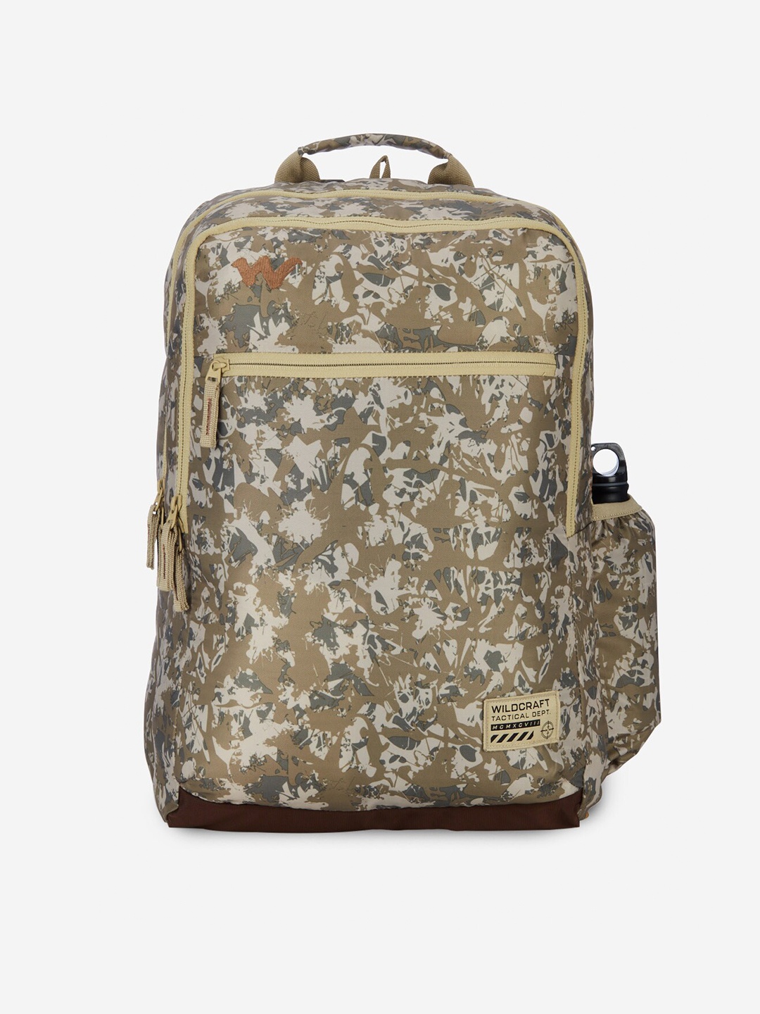 

Wildcraft Unisex Brown & Grey Graphic Backpack