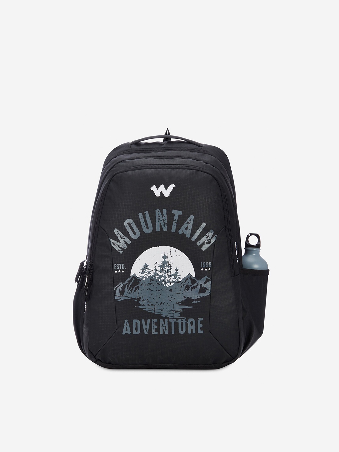 

Wildcraft Typography Printed Medium Backpack, Black