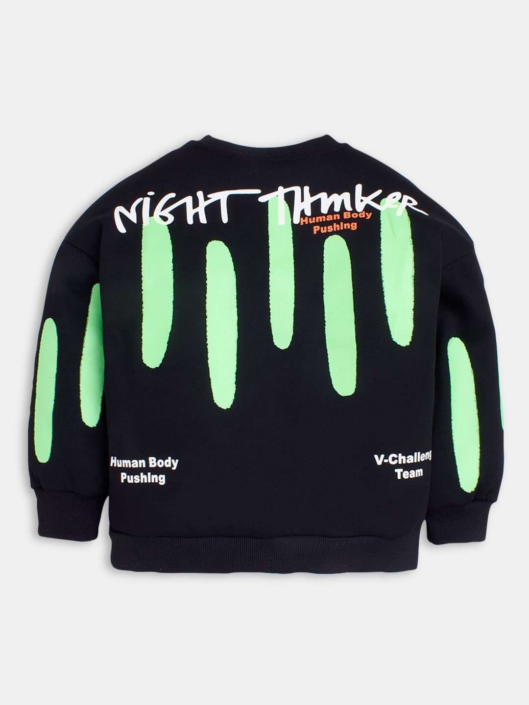 

Hopscotch Boys Printed Sweatshirt, Black