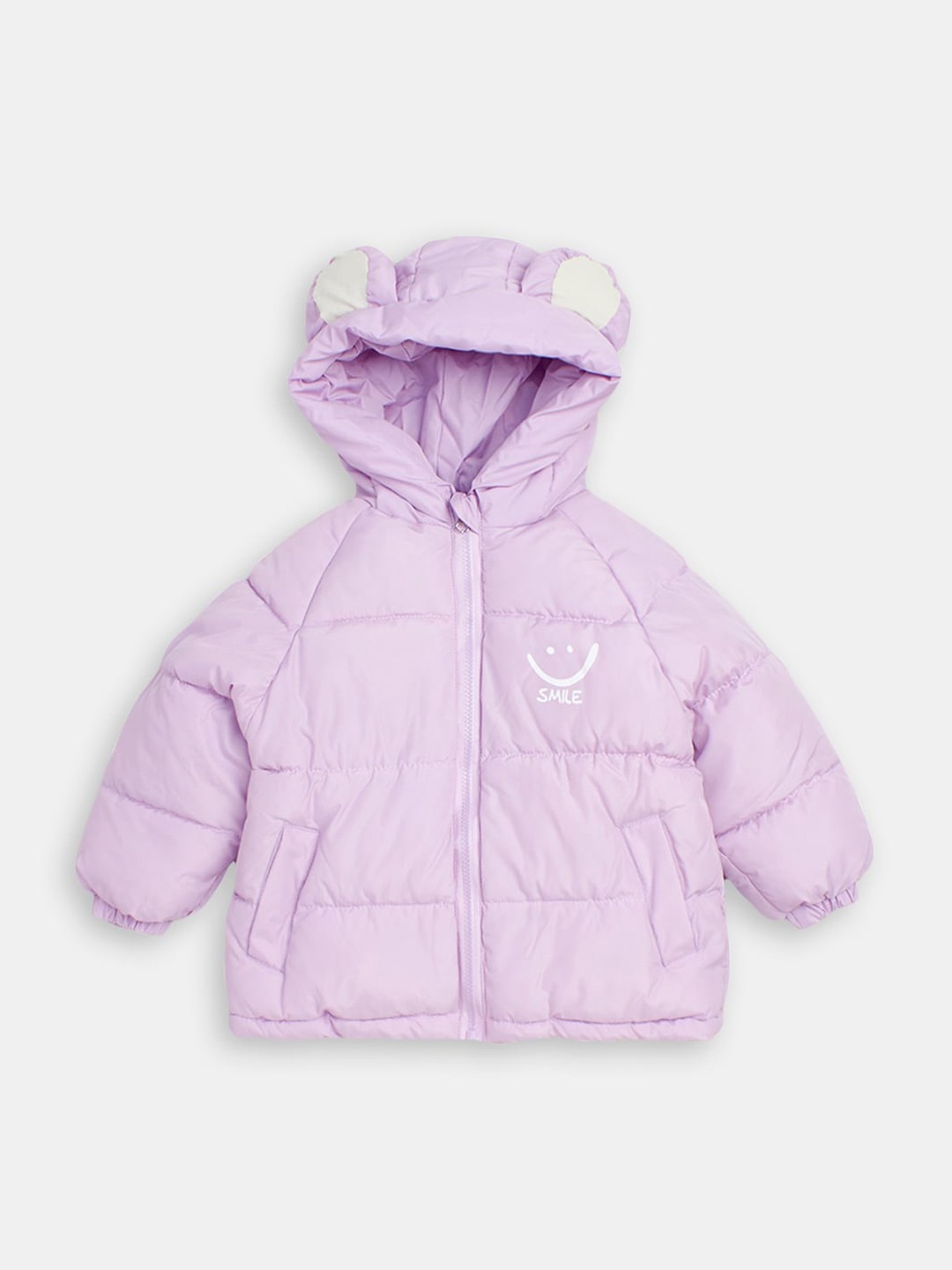 

Hopscotch Girls Puffer Jacket with Embroidered, Purple
