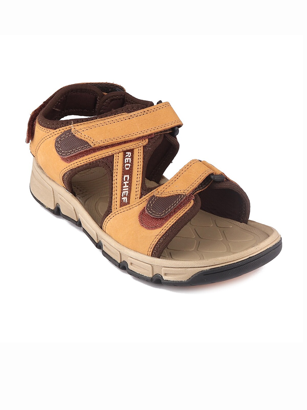 

Red Chief Men Leather Sports Sandals, Rust