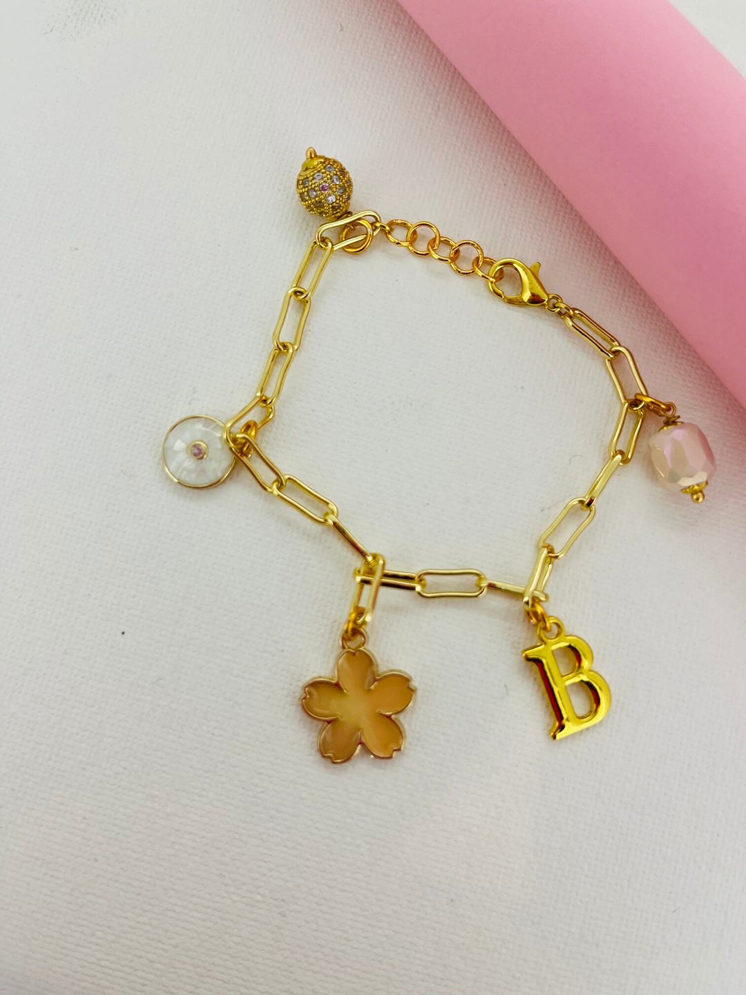 

CURIO COTTAGE Women Gold-Plated Charm Bracelet