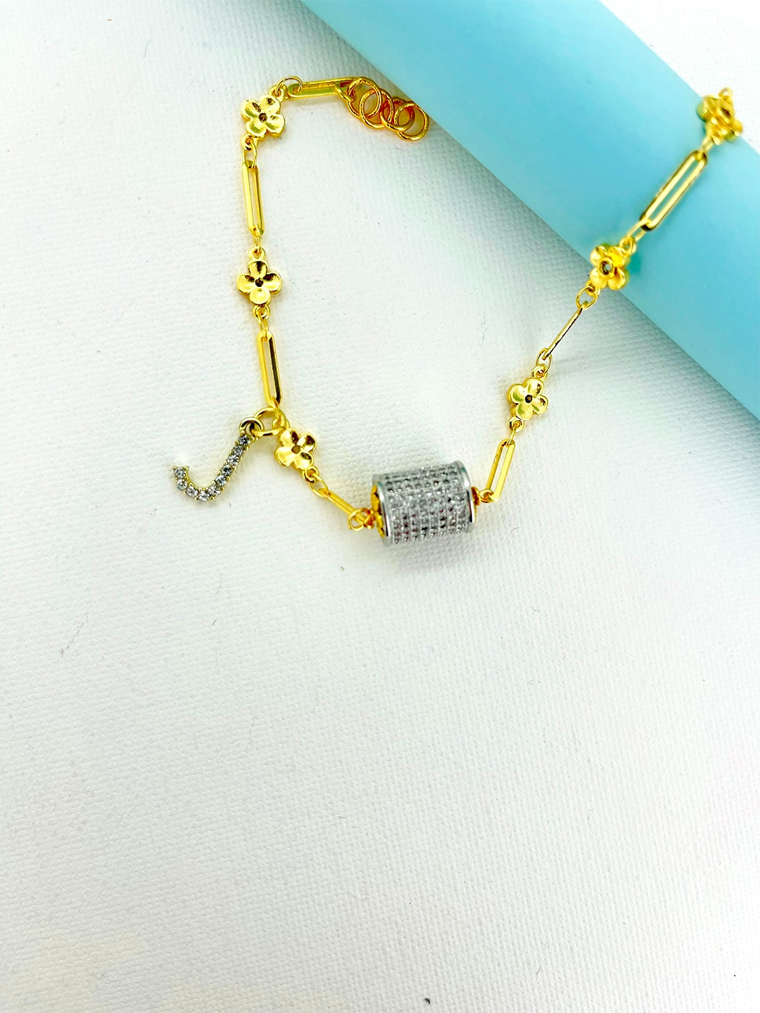 

CURIO COTTAGE Women Gold-Plated Charm Bracelet