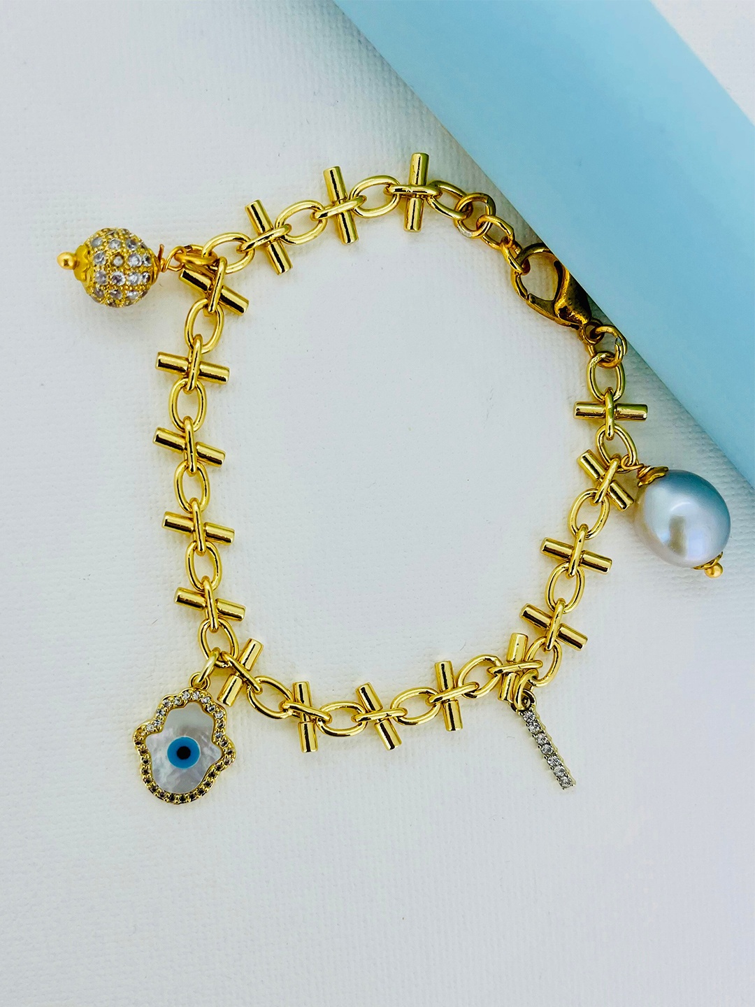 

CURIO COTTAGE Women Gold-Plated Wraparound Bracelet