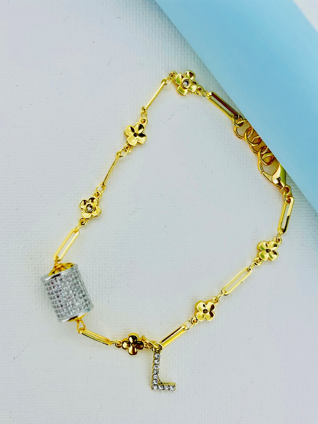 

CURIO COTTAGE Women Gold-Plated Charm Bracelet
