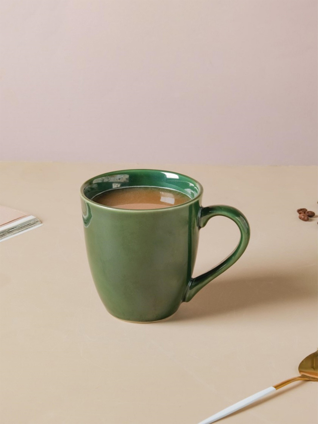

Nestasia Green Solid Stoneware Coffee Mug 300 ml