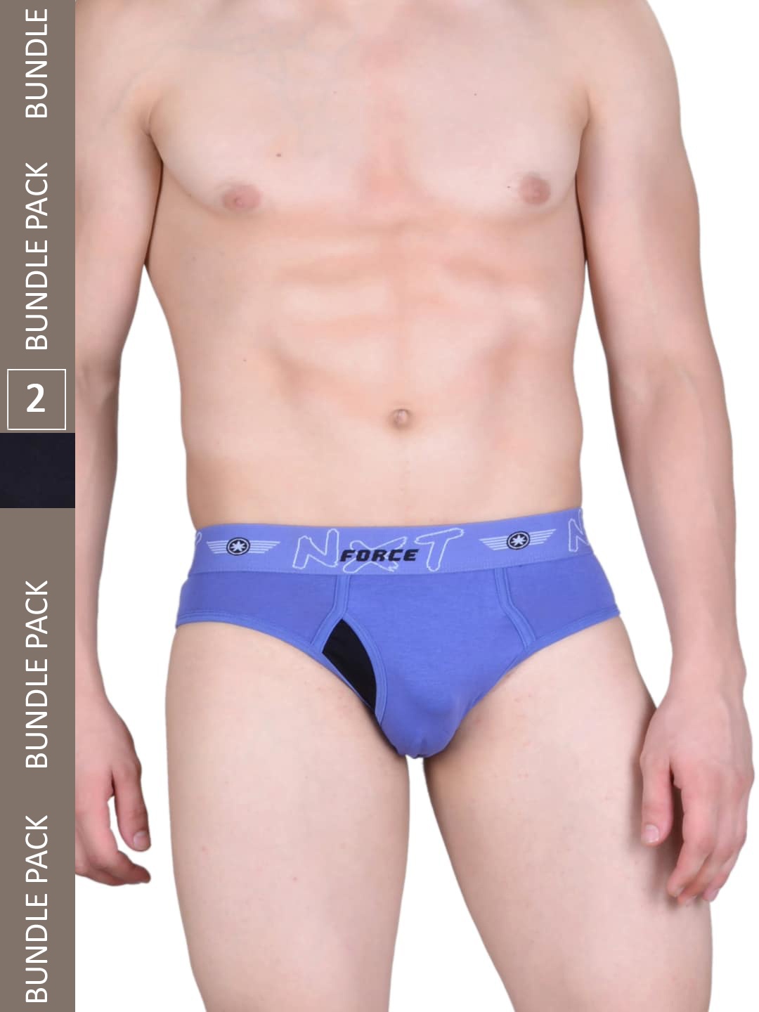 

Force NXT Men Pack Of 2 Assorted Basic Briefs MNFL-33-R3